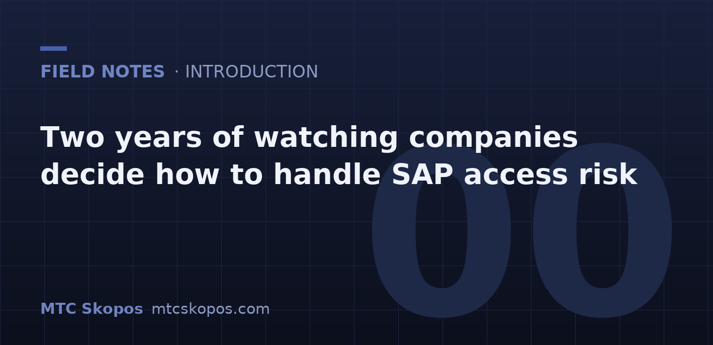 Two Years of Watching Companies Decide How to Handle SAP Access Risk